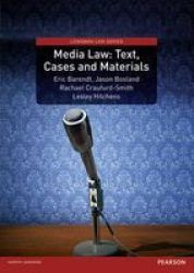 Media Law: Text Cases And Materials Paperback