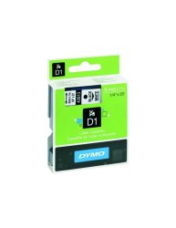 : Dymo Label Tape 6MM On White - DYT6BKWT