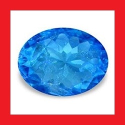 Apatite - Neon Blue Oval Facet - 0.15cts
