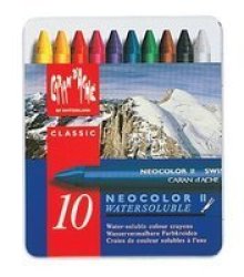 Neocolor II Artists Watercolour Crayons - 10 In A Metal Box