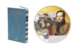 Niue 2 Dollars Poets Of The Golden Age Lermontov 2012 Silver Gold Plated
