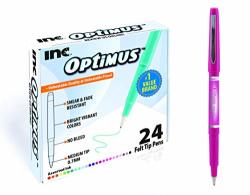 Inc Optimus 24 Assorted Felt Tip Pens 0.7 Mm Medium Point For Gift Card Writing Kids Adults Bullet Journal Planner Writing Note Drawing Craft