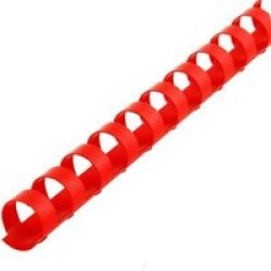 Rexel Combbind 21 Loop Pvc Binding Combs 6MM Box Of 100 Red