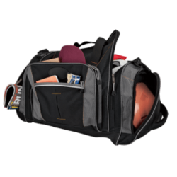 Large Sports Duffel Bag - Barron - Black And Grey - New
