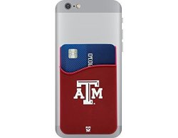 Texas A&m Aggies Adhesive Silicone Cell Phone Wallet card Holder For Iphone Android Samsung Galaxy & Most Smartphones