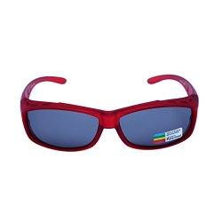 Polarized Sunglasses That Fit Over Prescription Glasses For Men And Women.red Suitable For Glasses Max Wide 136MM 5.35IN And High 38MM 1.49IN