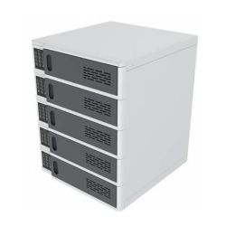 LinkQnet 5-BAY Personalized Charge And Store Cabinet LN105HS