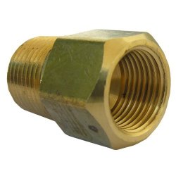 LASCO 17-5829 3/8-Inch Female Flare by 1/4-Inch Male Flare Brass Adapter 