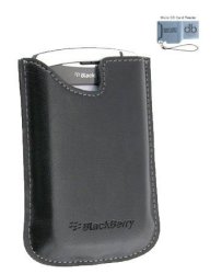 Oem Vinyl Blackberry Pocket In Pouch Case Cover For Blackberry Torch 9800. HDW-14090-001 + Dbroth Micro Sd USB Reader