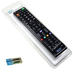 Hqrp Remote Control For Sony RM-JB002 1-480-455-11 KDL-48W600B KDL-48W600 KDL-40W600B KDL-40W600 KDL-32R420B KDL-32R420 32 40 48 Lcd LED HD Tv Smart 1080P 3D Ultra