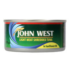 John West Tuna Shredded Oil 4 X 170g