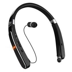 Wireless Bluetooth Headset Egrd Foldable Retractable Neckband Headphones- 30 Hrs Playtime Compatible XS Max 8 7 Plus Samsung Galaxy S9 Note 8 Cellp