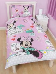 Minnie Mouse Duvet - Makeover - Single - In Stock