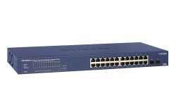 Netgear GS724TP Managed L2 L3 L4 Gigabit Ethernet 10 100 1000 Power Over Ethernet Poe 1U Black Grey
