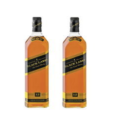 Johnnie Walker Black Label Blended Scotch Whisky 12 Years 2 Bottles X 1 L
