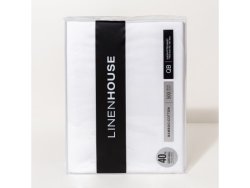 Linen House Elka Bamboo White Fitted Sheet 500 Thread Count King