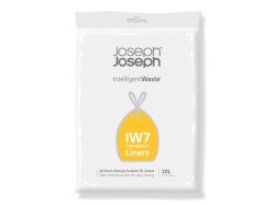Joseph Joseph IW7 20L Custom-fit Bin Liners Pack Of 20 Transparent