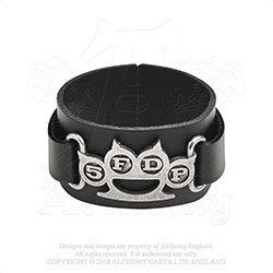 Five Finger Death Punch - Knuckle Duster Leather Wristband