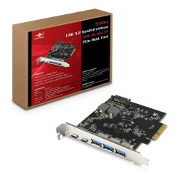 Vantec 5-PORT USB 3.2 GEN2X2 20GBPS With 2C And 3A Pcie Host Card