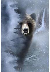Call Of The Wild Storm Grizzly Bear Panel R4594-147 From Hoffman By The Panel