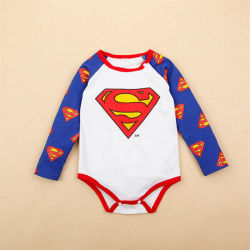 Imported Superman - Superhero - Little Guys - Long Sleeve Babygrow - 3 - 6 Months