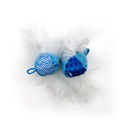 CAT Afp Toy Modern Feather Balls With Sound Chip - Blue