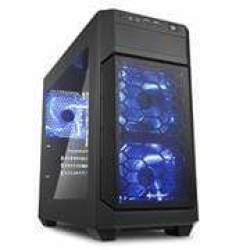 Sharkoon V1000 Window Micro-atx Tower PC Gaming Case Black - USB 3.0 Mounting Possibilities_ 1 X 5.25" Optical Drive Bay 1 X 5.25" Or 3.5" Bay 1 X