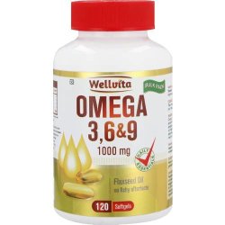 Wellvita Omega 3 6+9 1000MG Flaxseed Oil Softgels 30 Softgels
