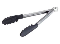 Cuisipro Silicone Tongs 24cm Black