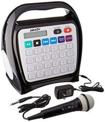 Hamilton Buhl JUKE24 - Portable Digital Jukebox With Cd Player And Karaoke Function - Black gray