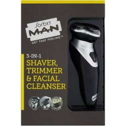 Sorbet Man 3-IN-1 Shaver Trimmer And Facial Cleanser