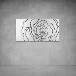 Rose Wall Art - 1040 X 535 X 20 Saddlewood Indoor