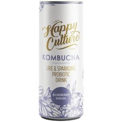Happy Culture Kombucha Blueberry Basil 300ML