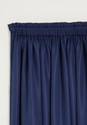 Metro Self-lined Taped Curtain - Navy