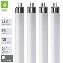 Pack Of 4 LED Direct Replacement T5 DL - T5 6500K Daylight - 9 Watt - 21" - 900 Lumens - Super Long-life Light Bulbs - By Kor K22157
