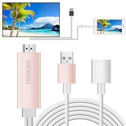Innens Lightning To HDMI Cable Adapter Lightning Digital Av Adapter Plug And Play Lightning Mhl To HDMI High-speed 1080P Hdtv Cable For Iphone 7