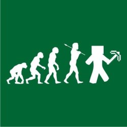 MINECRAFT Evolution Mens T-Shirt Bottle Green Medium