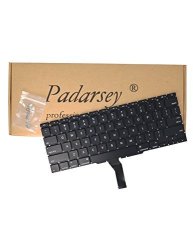 Padarsey New Laptop Black Us Keyboard Fits For Macbook Air A1370 A1465 11-INCH 2011 2012 2013 2014 2015 MD711 MD712 MD223 MD224 MC968 MC969