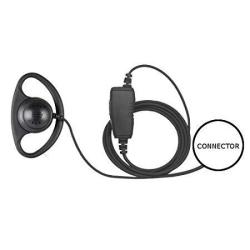 1-WIRE D-ring Earpiece Microphone Inline Ptt For Motorola Sl Series 2-WAY Radios 3 Year Warranty