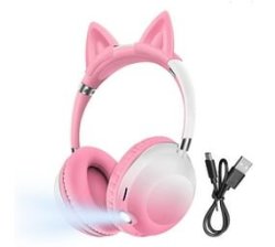 Andowl Cat Eared Wireless Headphones