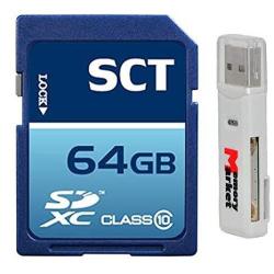 Sct 64GB Sd Xc Class 10 Memory Card For Nikon 1 J5 D810A D810 D5500 D7200 D750 Coolpix S9900 S7000 S6900 S3700 S2900 P900