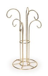 Darice 5202-12 Brass Display With 6 Hangers 12-INCH