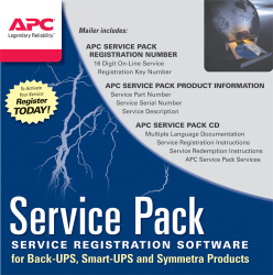 APC Service Pack 3 Year Warranty Extension For New Product Purchases