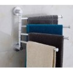 Brush Steel Swivel Bath Towel Holder