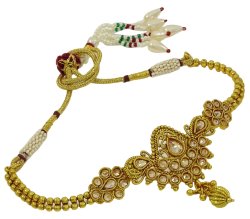 Gold Tone Indian Women Party Armlet Traditional Bajubandh Arm Bracelet Jewelry IMOJ-ARM16A