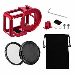 Telesin Aluminum Protective Case Hollow Frame Housing For Gopro Hero 7 Black Hero 6 HERO5 With 52MM Uv Filter And Backdoor Good Gps wi-fi Signal