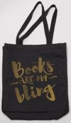 Books Are My Bling Tote. Black Other Printed Item