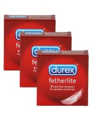 Durex Fetherlite Condoms - Pack Of 3