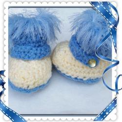 Lovely And Warm Cute Newborn Baby Eskimo Booties 0-3 Months
