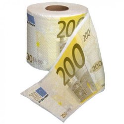 ThumbsUp! 200 Euro Toilet Roll